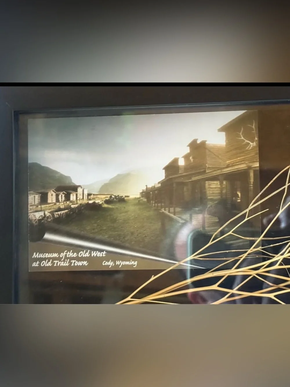 Framed Shadow Box Decor - Old Trail Town, Cody, Wyoming